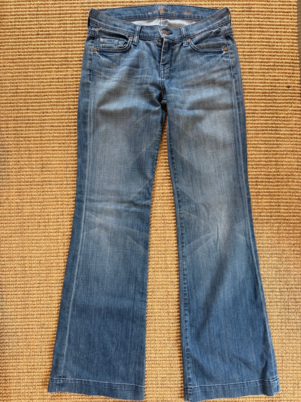 7 For All Mankind Women's Flare Jeans - Medium Blue